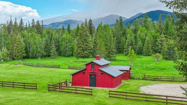 420 Little Creek Ln, Whitefish, MT 59937 - view of mountain backdrop featuring a forest