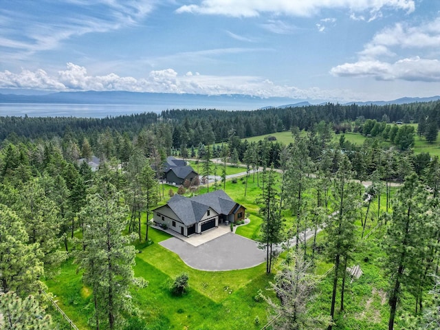 331 Deer Creek Rd, Somers, MT 59932 - aerial view of property and surrounding area featuring a forest