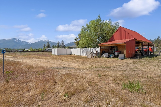 4786 Hereford Ln, Stevensville, MT 59870 - view of yard featuring a mountain view