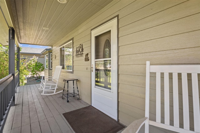 4786 Hereford Ln, Stevensville, MT 59870 - view of wooden porch