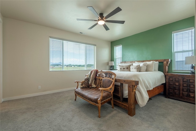 343 Meadow View Loop, East Helena, MT 59635 - bedroom with carpet floors and a ceiling fan