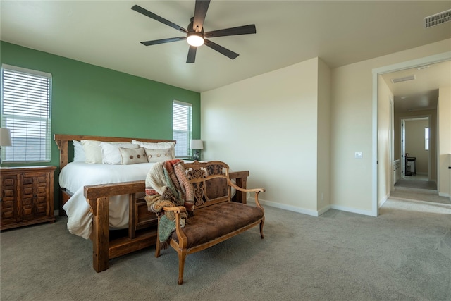 343 Meadow View Loop, East Helena, MT 59635 - bedroom with light carpet and ceiling fan