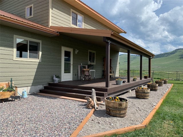 57870 Crow Dam Rd, Charlo, MT 59824 - back of property with a mountain view