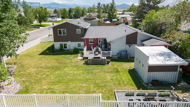 3782 E Riggs St, East Helena, MT 59635 - view from above of property featuring a mountainous background