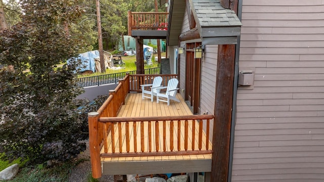 396 N Juniper Bay Rd Unit 15, Somers, MT 59932 - view of wooden deck