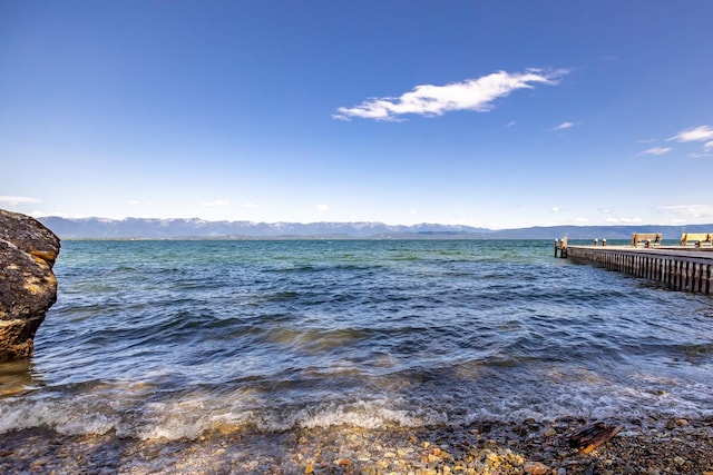 396 N Juniper Bay Rd Unit 15, Somers, MT 59932 - water view featuring a mountainous background