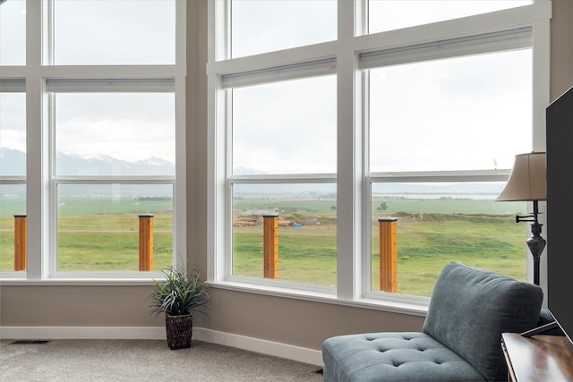 132 Skyview Ln, Polson, MT 59860 - living area with carpet floors and a water view