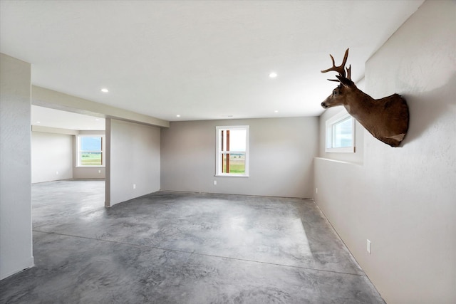 132 Skyview Ln, Polson, MT 59860 - unfurnished room with concrete flooring and recessed lighting