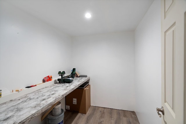 132 Skyview Ln, Polson, MT 59860 - office area featuring wood finished floors