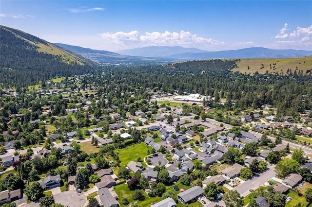 1346 Lilly Ct, Missoula, MT 59802 - drone / aerial view of a forest and a mountain backdrop