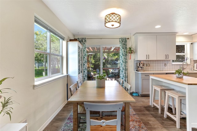 1346 Lilly Ct, Missoula, MT 59802 - dining area with plenty of natural light and dark wood finished floors