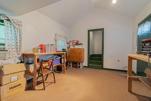 14980 Mt Highway 35, Bigfork, MT 59911 - carpeted office space with vaulted ceiling