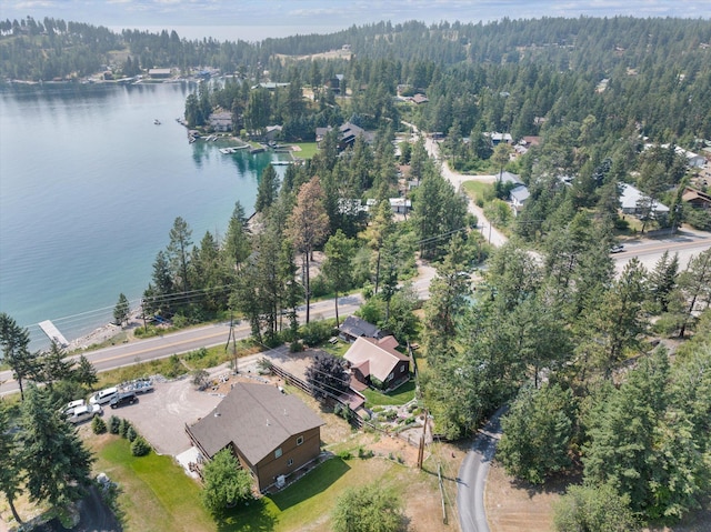 14980 Mt Highway 35, Bigfork, MT 59911 - aerial view of property's location with a heavily wooded area and a large body of water