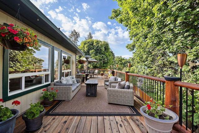 35AND33 Lakeside Ave, Lakeside, MT 59922 - deck with outdoor lounge area