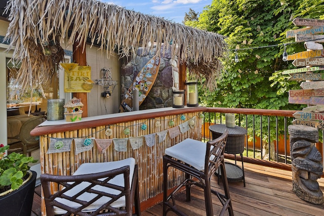 35AND33 Lakeside Ave, Lakeside, MT 59922 - view of wooden terrace