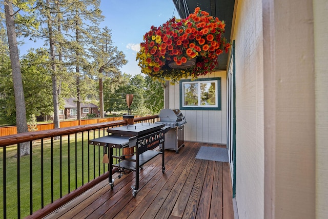 35AND33 Lakeside Ave, Lakeside, MT 59922 - deck with area for grilling