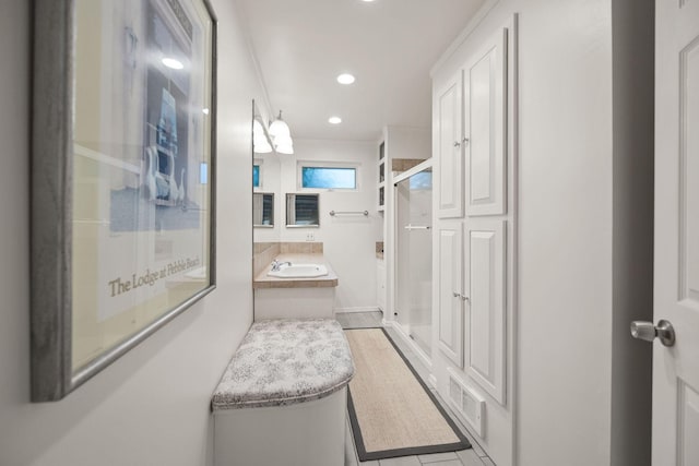 35AND33 Lakeside Ave, Lakeside, MT 59922 - bathroom featuring recessed lighting and a sink