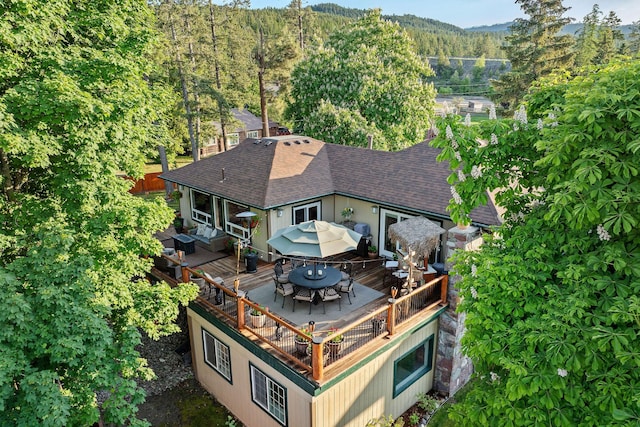 35AND33 Lakeside Ave, Lakeside, MT 59922 - aerial view of a heavily wooded area