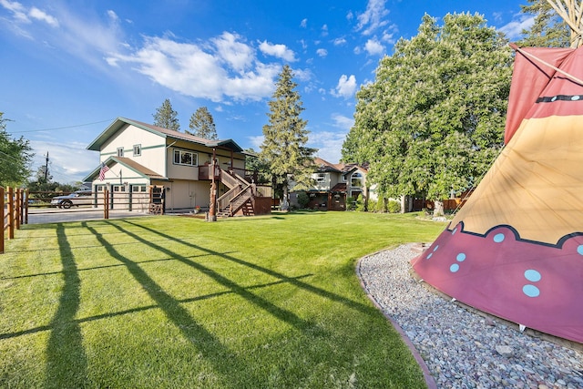 35AND33 Lakeside Ave, Lakeside, MT 59922 - view of yard with stairway