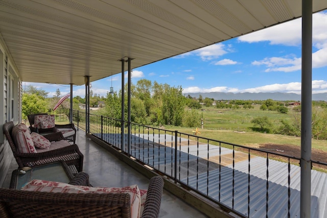 91 Denver Ave, Kalispell, MT 59901 - balcony with a mountain view and a rural view