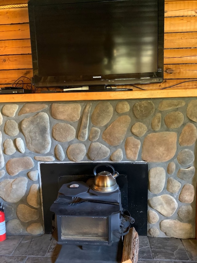 8325 Thunder Rd, Lincoln, MT 59639 - detailed view of a wood stove
