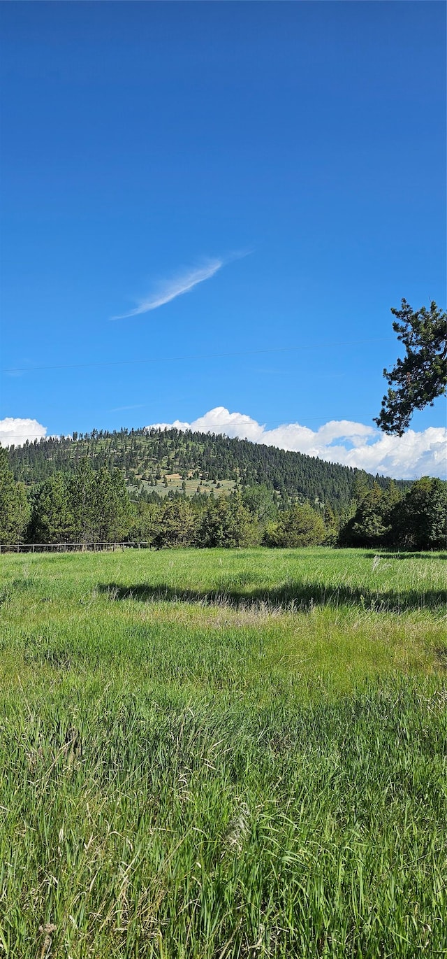 8325 Thunder Rd, Lincoln, MT 59639 - view of mountain background featuring rural landscape and a heavily wooded area