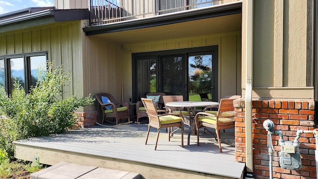 122 Fairway Blvd, Kalispell, MT 59901 - patio / terrace with outdoor dining area and a deck