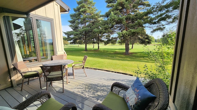 122 Fairway Blvd, Kalispell, MT 59901 - deck featuring a yard