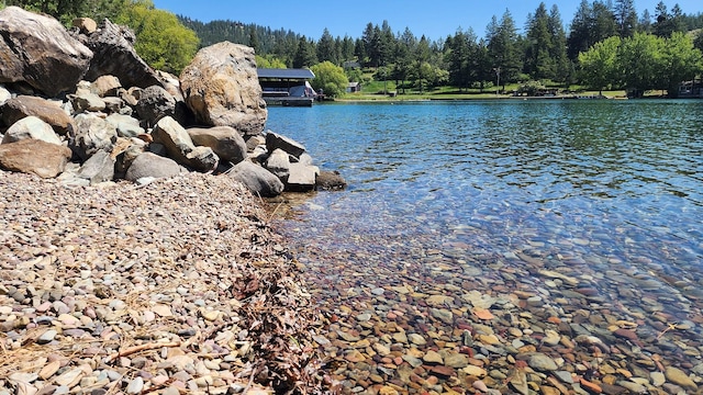 21439 Rollins Lakeshore Dr, Rollins, MT 59931 - water view with a heavily wooded area