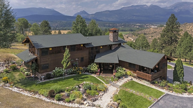 349 Harlan Creek Rd, Hamilton, MT 59840 - aerial view of property and surrounding area featuring mountains