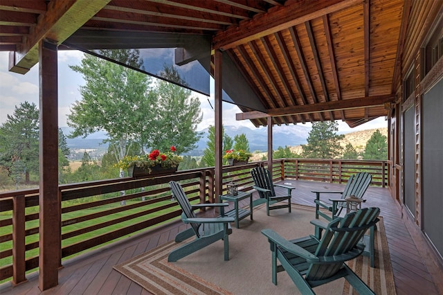 349 Harlan Creek Rd, Hamilton, MT 59840 - view of wooden terrace