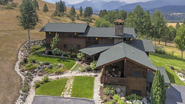 349 Harlan Creek Rd, Hamilton, MT 59840 - view from above of property featuring mountains