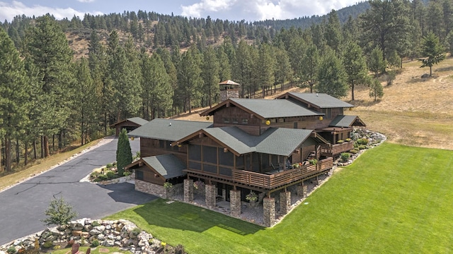 349 Harlan Creek Rd, Hamilton, MT 59840 - view of subject property featuring a heavily wooded area