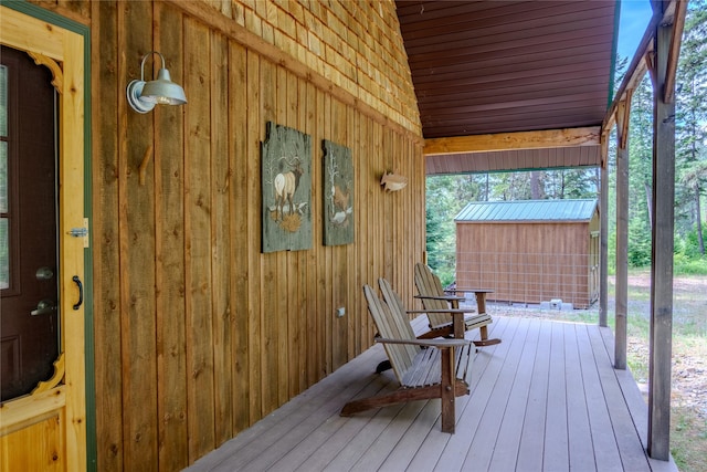 716 Kootenai River Rd, Troy, MT 59935 - view of wooden terrace