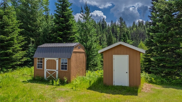 17 Twenty Peak Gulch Ln, Trout Creek, MT 59874 - view of shed with a view of trees