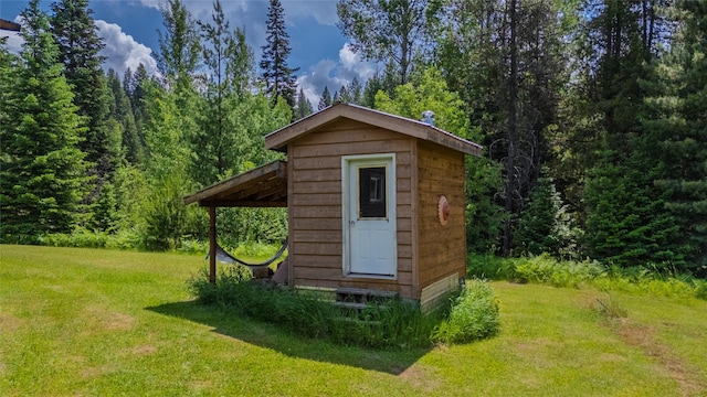 17 Twenty Peak Gulch Ln, Trout Creek, MT 59874 - view of shed with a view of trees