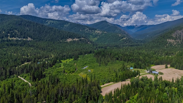 17 Twenty Peak Gulch Ln, Trout Creek, MT 59874 - view of mountain backdrop with a heavily wooded area