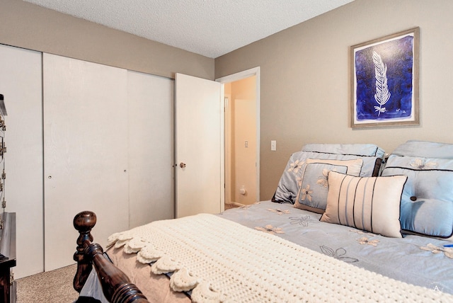 3875 Kiki Dr Unit 3875, Helena, MT 59602 - bedroom with carpet flooring, a closet, and a textured ceiling