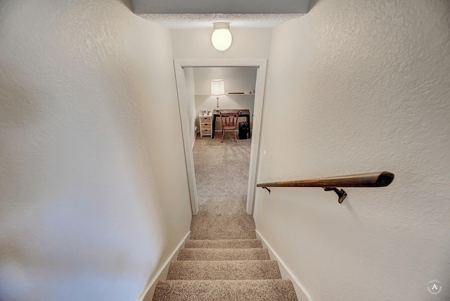 3875 Kiki Dr Unit 3875, Helena, MT 59602 - stairway featuring carpet floors and a textured wall