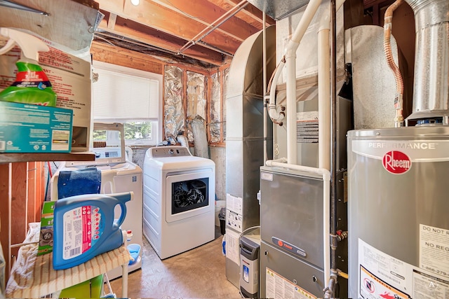 3875 Kiki Dr Unit 3875, Helena, MT 59602 - laundry area featuring gas water heater and washing machine and dryer