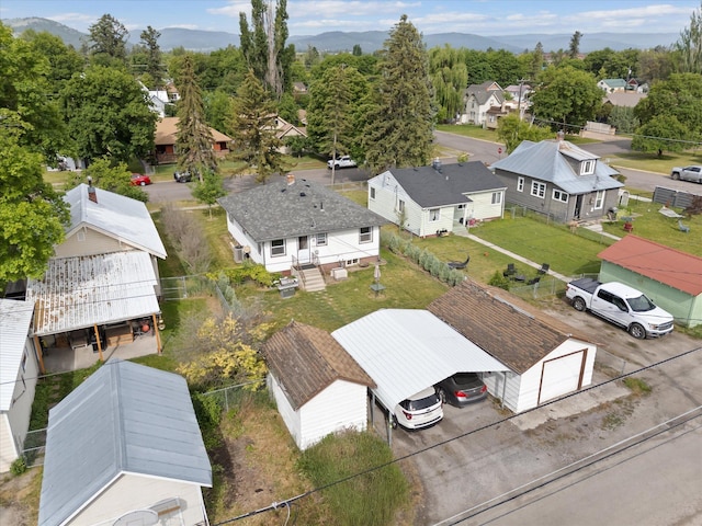 321 6th Ave W, Kalispell, MT 59901 - aerial view of residential area featuring mountains