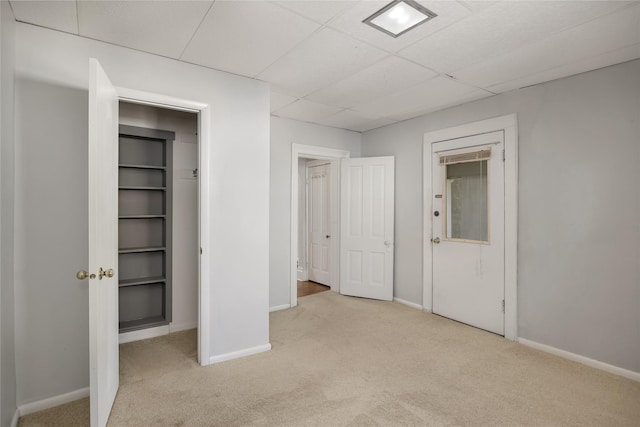 541 5th Ave, Helena, MT 59601 - unfurnished bedroom with carpet and a drop ceiling