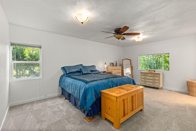 4291 Williams Ln, Stevensville, MT 59870 - bedroom featuring carpet and a ceiling fan