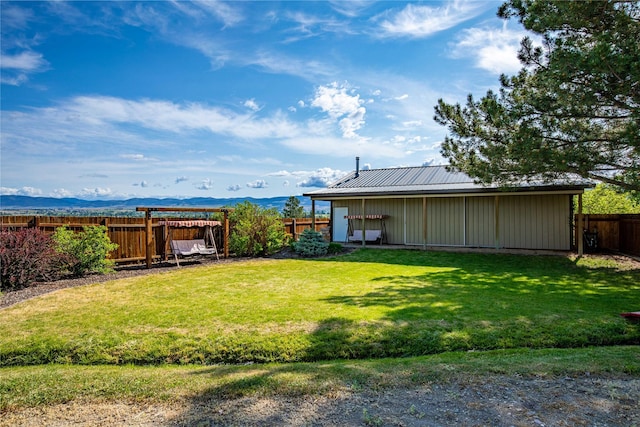 4291 Williams Ln, Stevensville, MT 59870 - fenced backyard with a mountain view