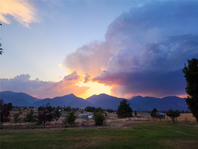 4291 Williams Ln, Stevensville, MT 59870 - mountain view featuring rural landscape