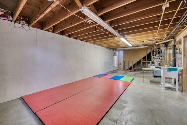 238 Hillcrest Dr, Hamilton, MT 59840 - unfinished below grade area featuring stairway