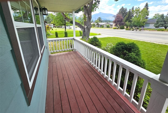 1109 W Main St, Hamilton, MT 59840 - porch with a mountain view