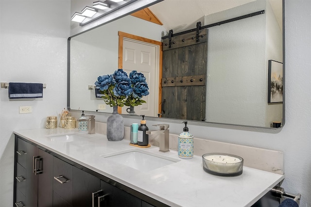2075 Lion Mountain Loop Rd, Whitefish, MT 59937 - bathroom featuring double vanity
