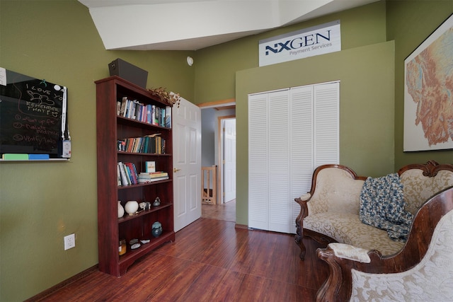 2075 Lion Mountain Loop Rd, Whitefish, MT 59937 - sitting room featuring wood finished floors and baseboards