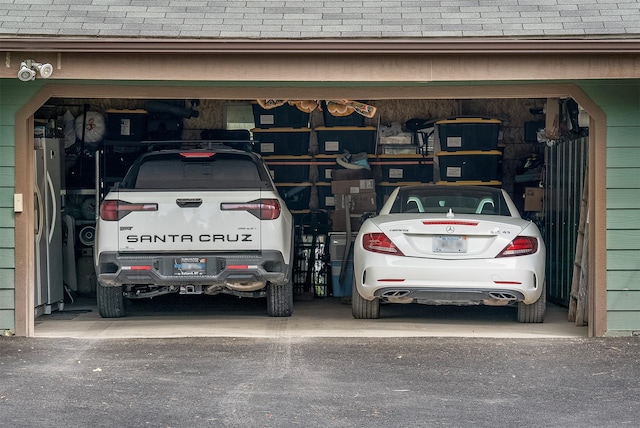 2075 Lion Mountain Loop Rd, Whitefish, MT 59937 - garage with freestanding refrigerator